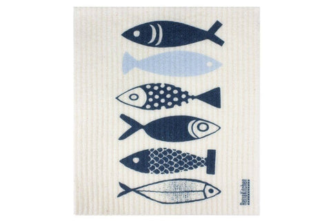 Retro Kitchen - Biodegradable Dish Cloth - Fish