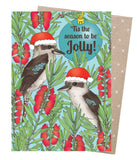 Earth Greetings - Christmas Card - Jolly Kookaburras