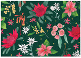 Earth Greetings - Folded Christmas Wrapping Paper- Festive Florals