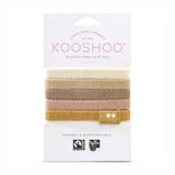 Kooshoo - Organic Plastic-free Hair Ties - Blond (5 Pack)