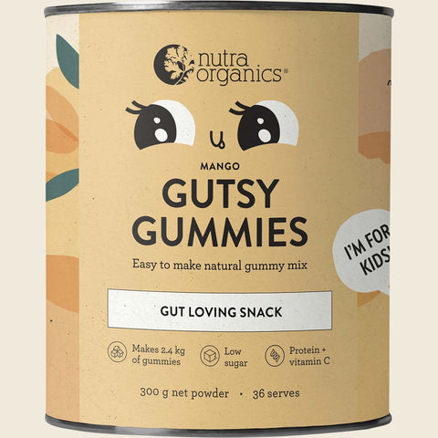 Nutra Organics Gutsy Gummies - Mango 300g