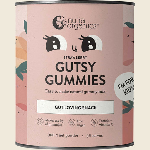 Nutra Organics Gutsy Gummies - Strawberry 300g