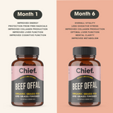 Chief Nutrition Organic Beef Offal Multivitamin - 120 capsules