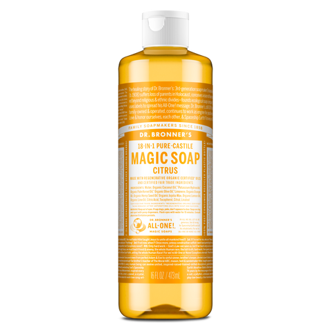 Dr Bronners - 18 in 1 Pure Castile Liquid Soap  - Citrus (473ml)