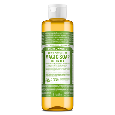 Dr Bronners - 18 in 1 Pure Castile Liquid Soap - Green Tea (237ml)