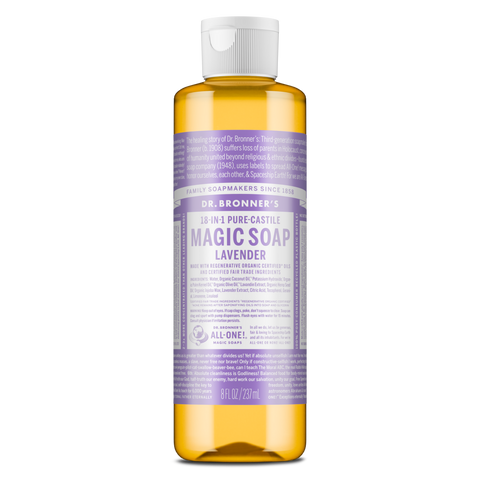 Dr Bronners - 18 in 1 Pure Castile Liquid Soap - Lavender (237ml)