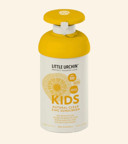 Little Urchin Kids Natural Clear Zinc SPF50 - 300g
