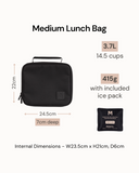 MontiiCo Medium Insulated Lunch Bag - Sea Shine