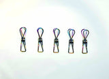 Bare & Co. - Stainless Steel LARGE Pegs - 316 Marine Grade - RAINBOW (BULK 100 Pack)
