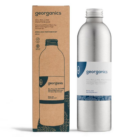 Georganics - Oil Pulling Mouthwash - English Peppermint (250ml)