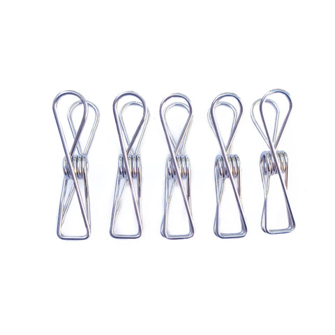 Bare & Co. - Stainless Steel LARGE Pegs - 316 Marine Grade - SILVER (50 Pack)