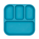 Bobo & Boo - Plant-Based Bento-Style Divided Plate - Blue (21cm x 22cm)