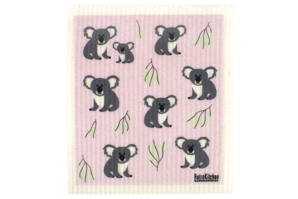 Retro Kitchen - Biodegradable Dish Cloth - Koala